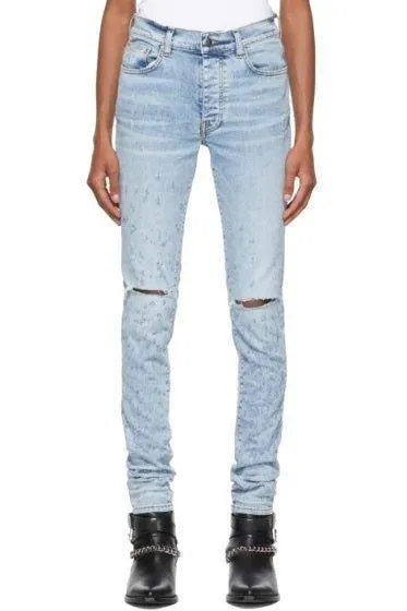 Amiri Blue Distressed Jeans
