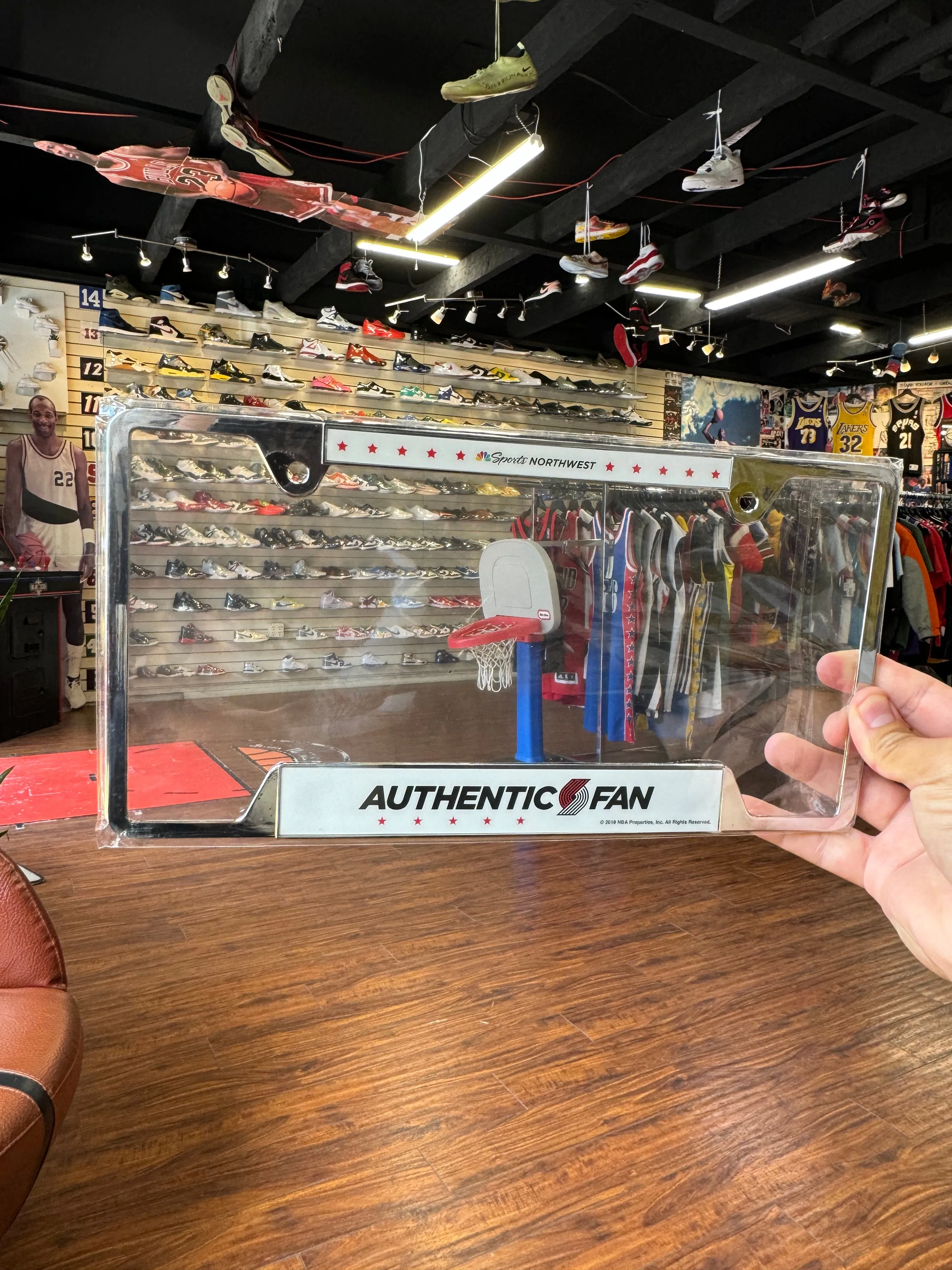 Blazers Authentic Fan License Plate