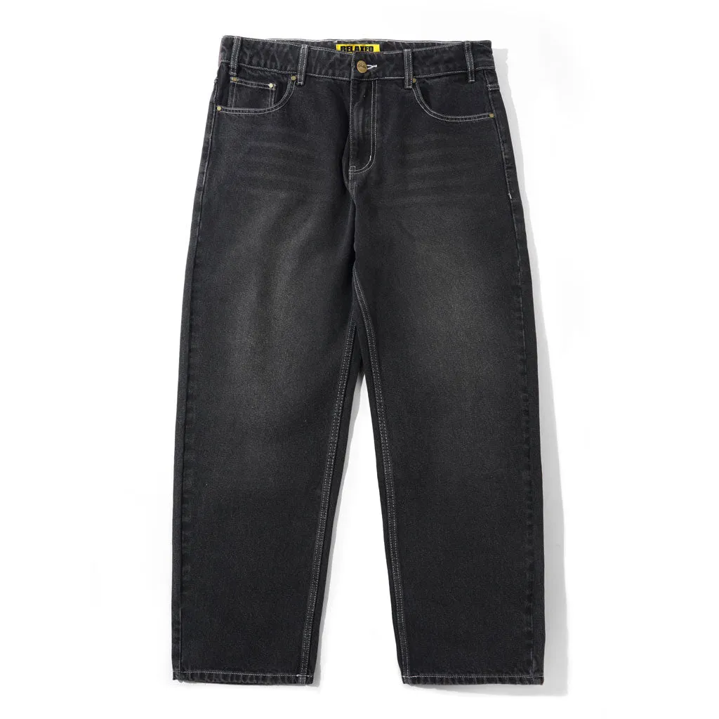 BUTTER ACE DENIM JEANS - DISTRESSED BLACK