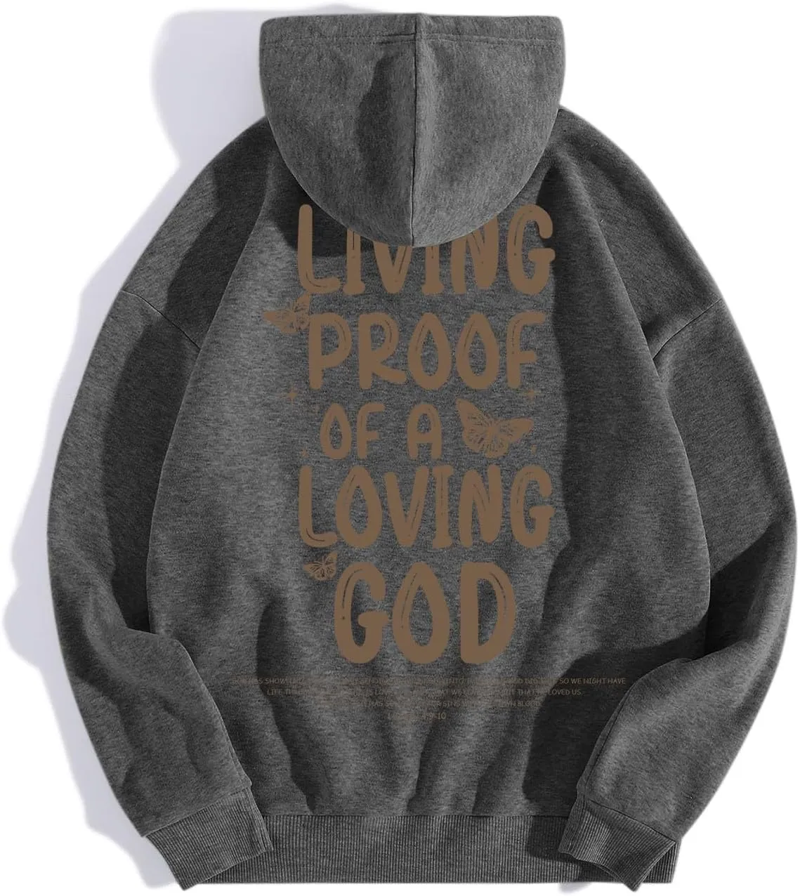 Christian Women's Oversized Blue Hoodie, Size Large