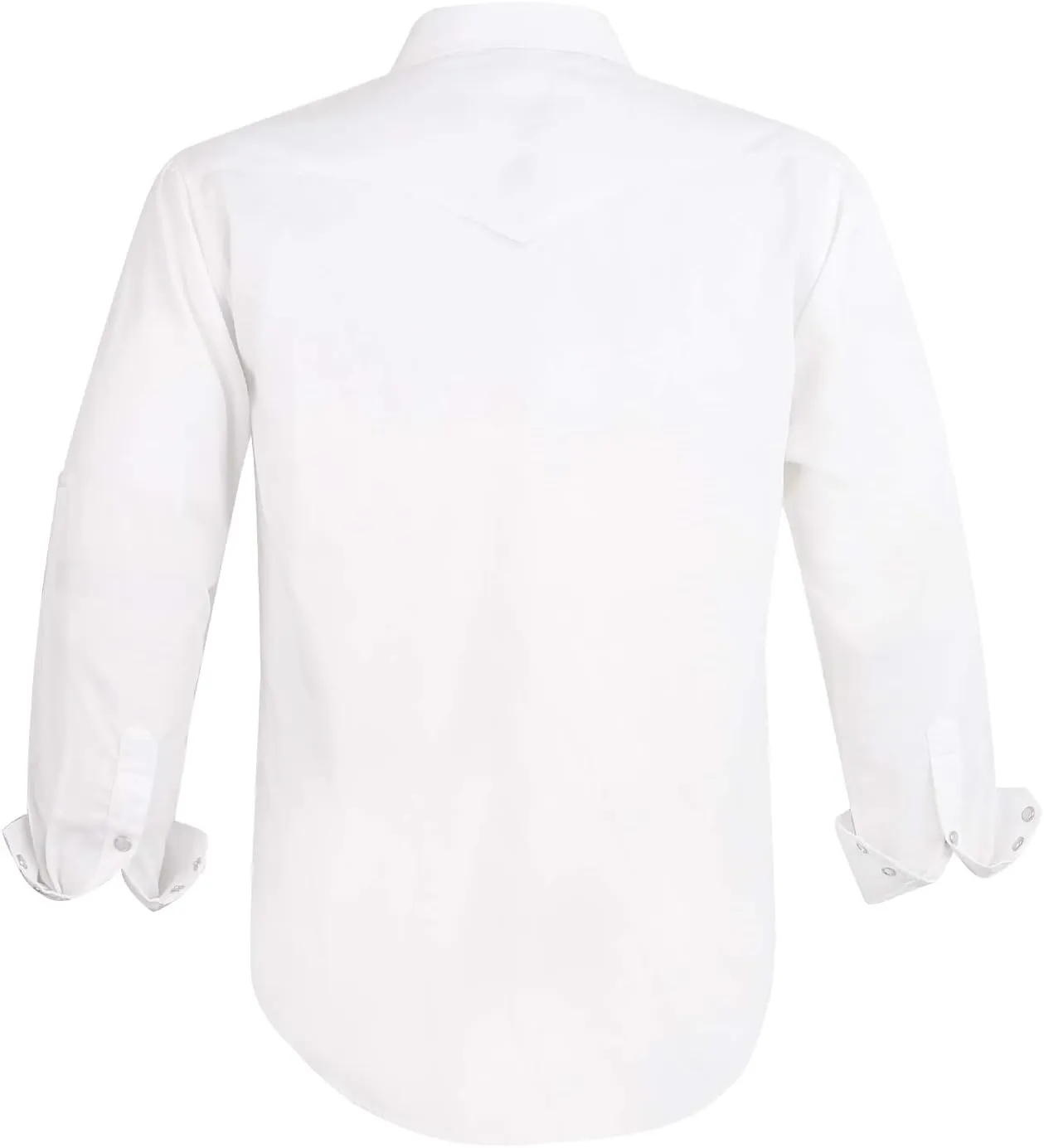COEVALS CLUB Men's Western Pearl Snap Button Up Casual Cowboy Long Sleeve Two Pockets Work Shirts