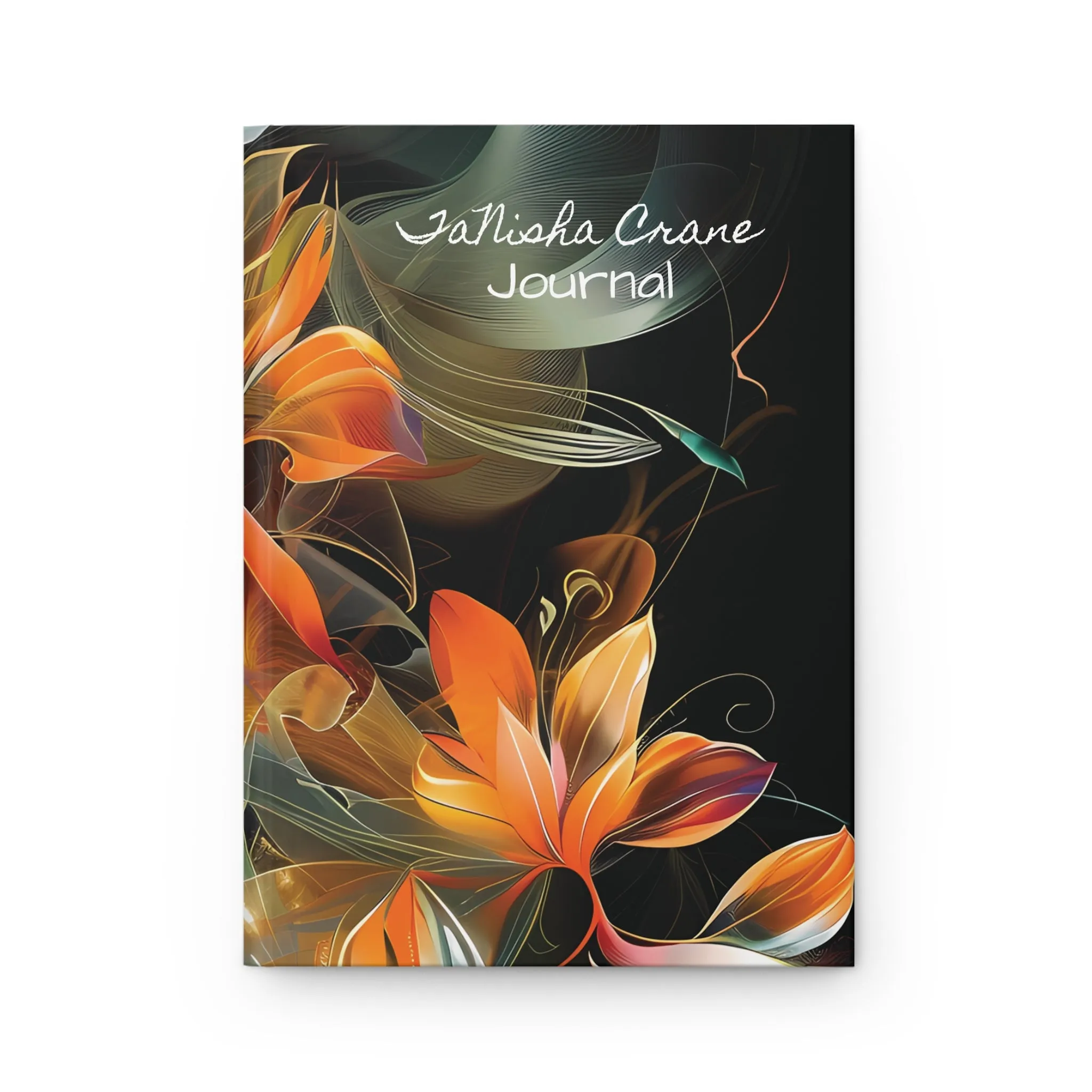 Custom Floral Designed Hardcover Journal Matte