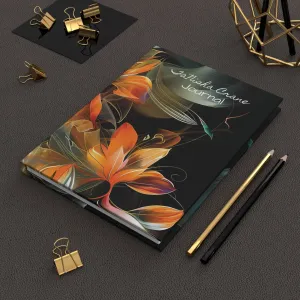 Custom Floral Designed Hardcover Journal Matte