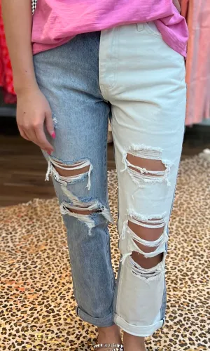 Emma 2-Tone Jeans