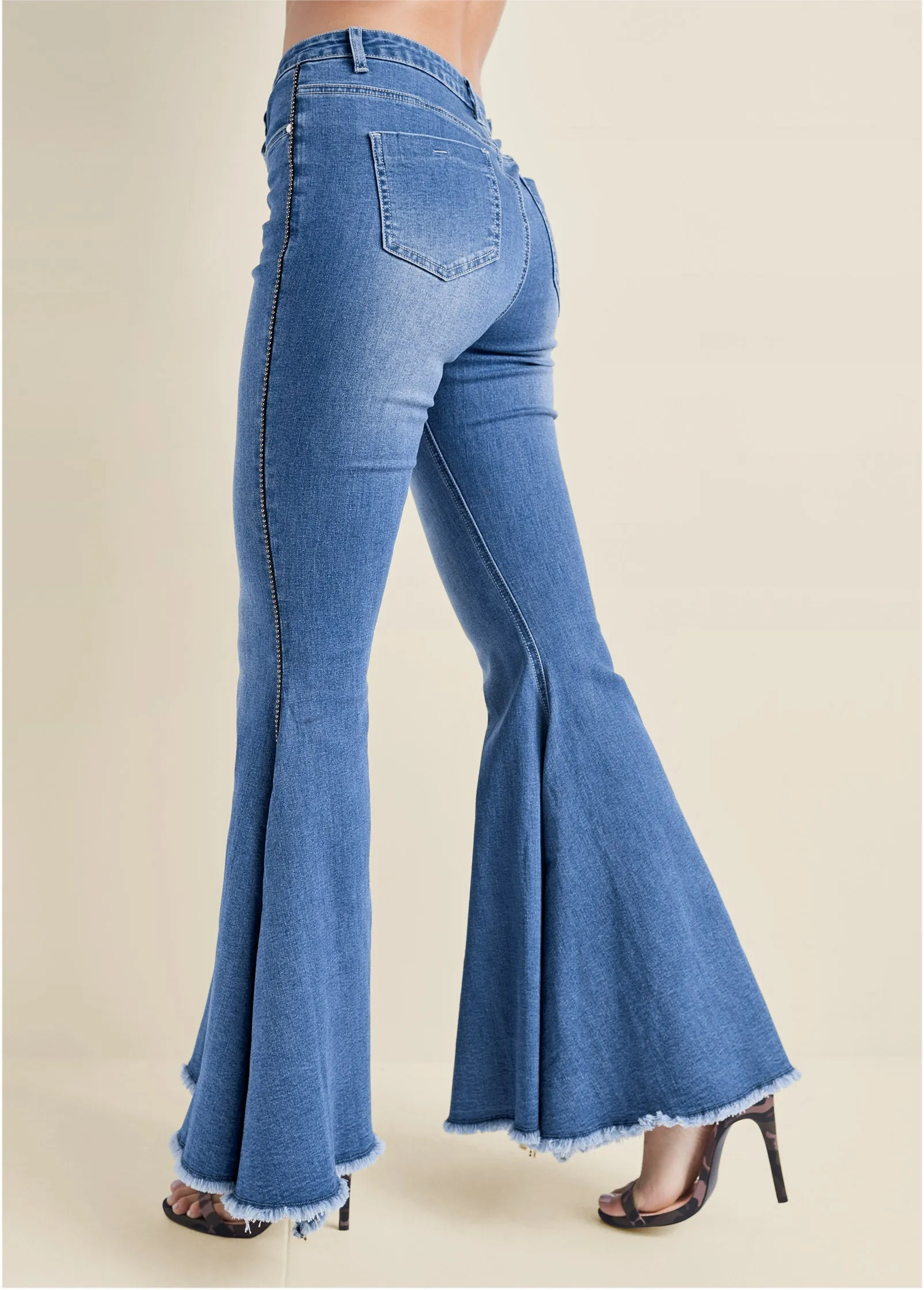 Extreme Flare Jeans - Medium Wash