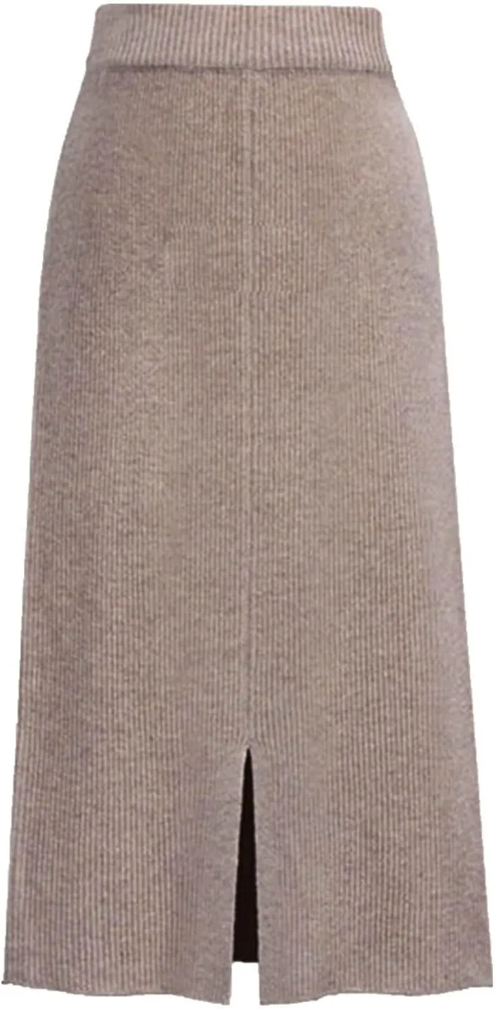 Fringe Skirts for Women Western Women's Winter Wool Skirt Mid Length Woolen Skirt Thick Skirt Long Button Skirts