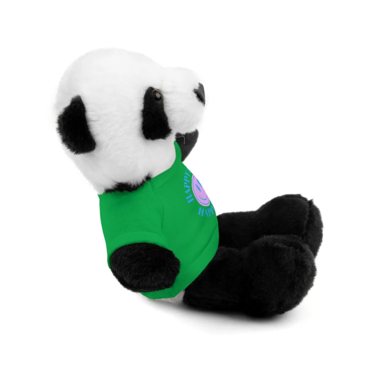 Happy Spirit Happy Life Stuffie, Stuffy, Stuffed Animals with Tee, Happy Mind Gift, Inspo , Love Toy Panda, Bear, Bunny, Jaguar, Sheep, Lion