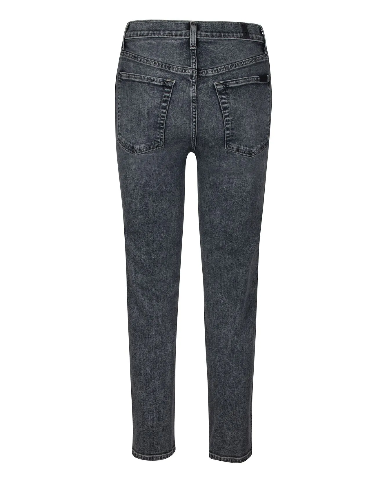 High Waist Cropped Straight Jean