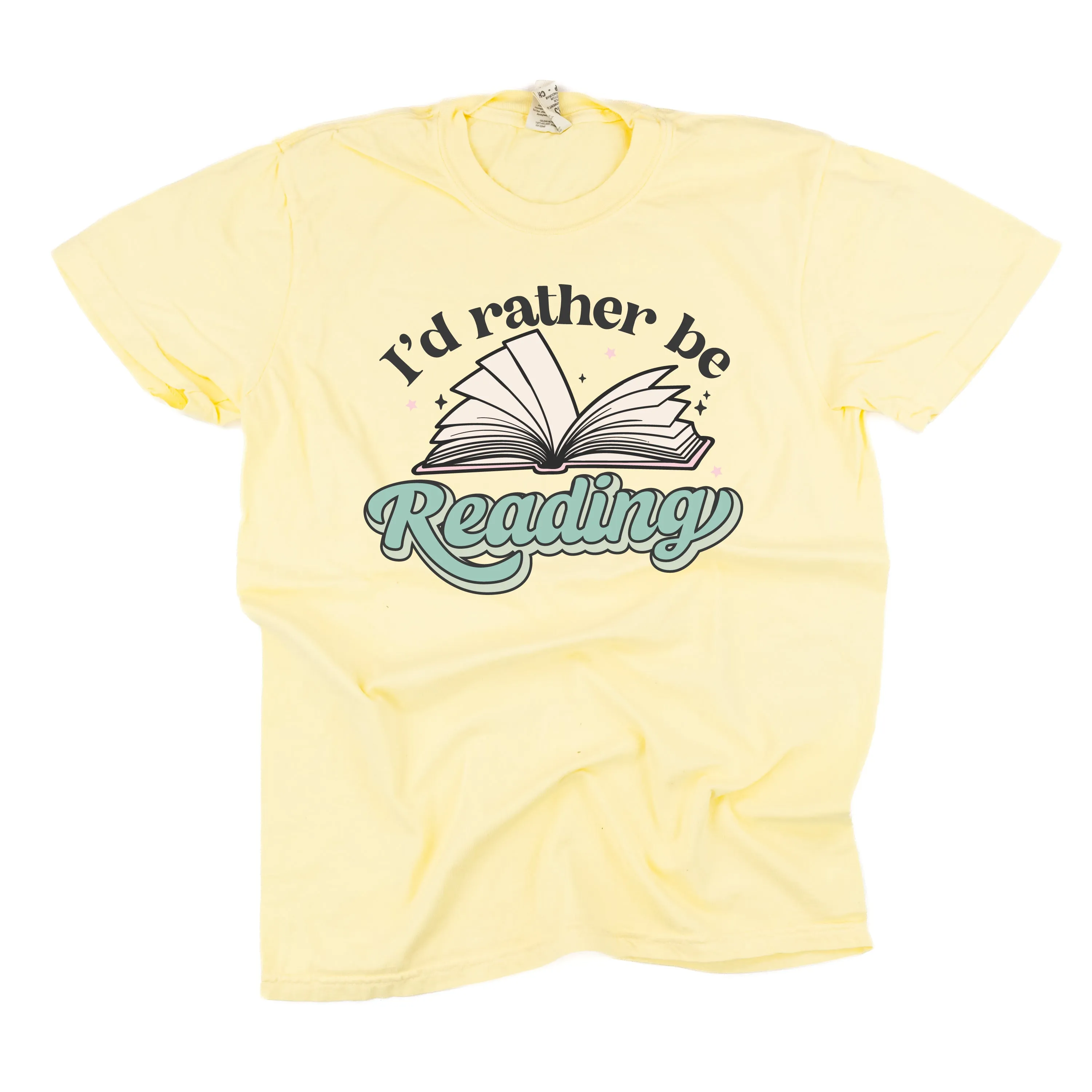 I'd Rather Be Reading - SHORT SLEEVE COMFORT COLORS TEE