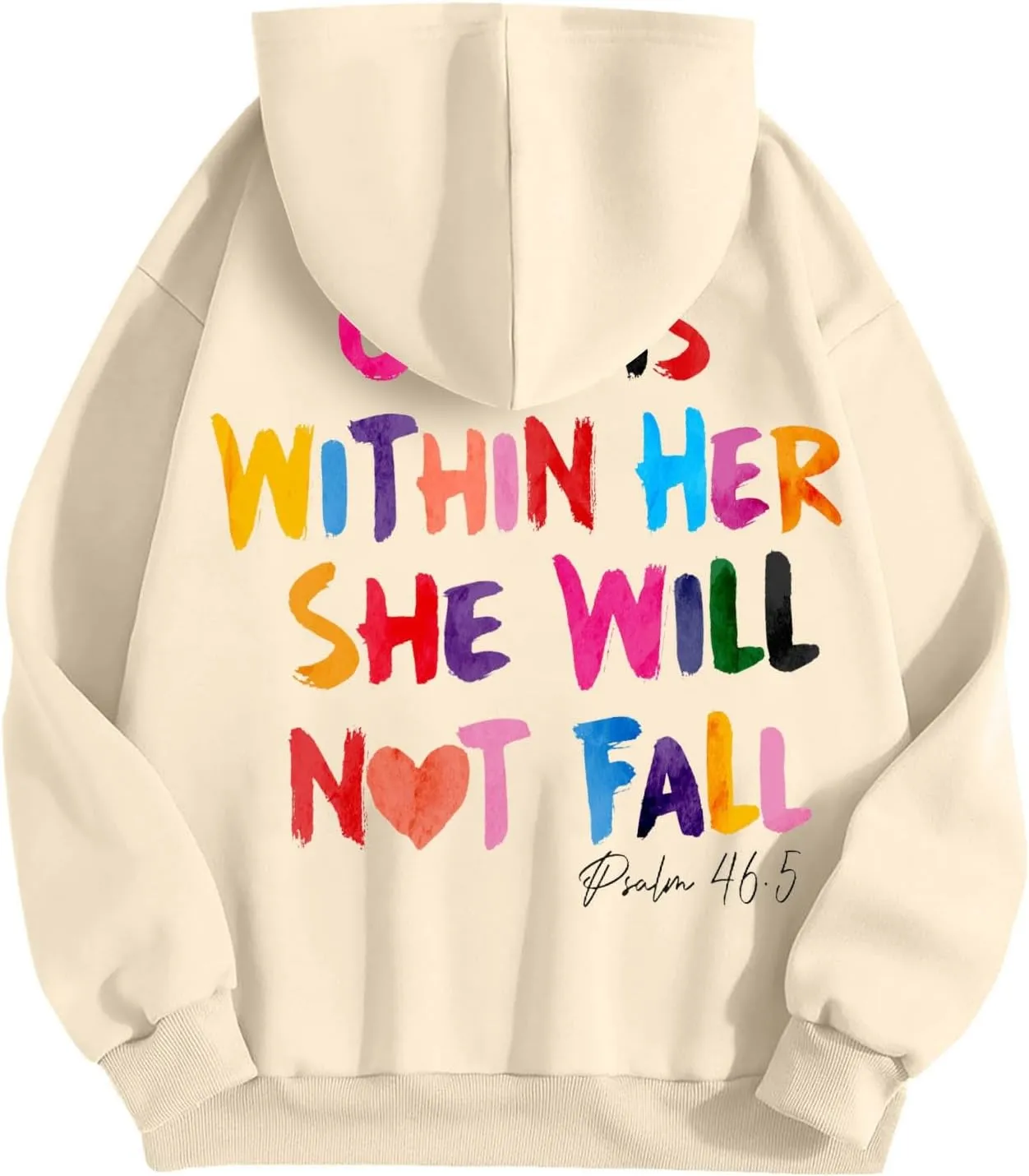 Jesus Christian Graphic Hoodies for Women Teen Girls Oversized Long Sleeve Trendy Casual Sweatshirts Y2K Weighted Pullover