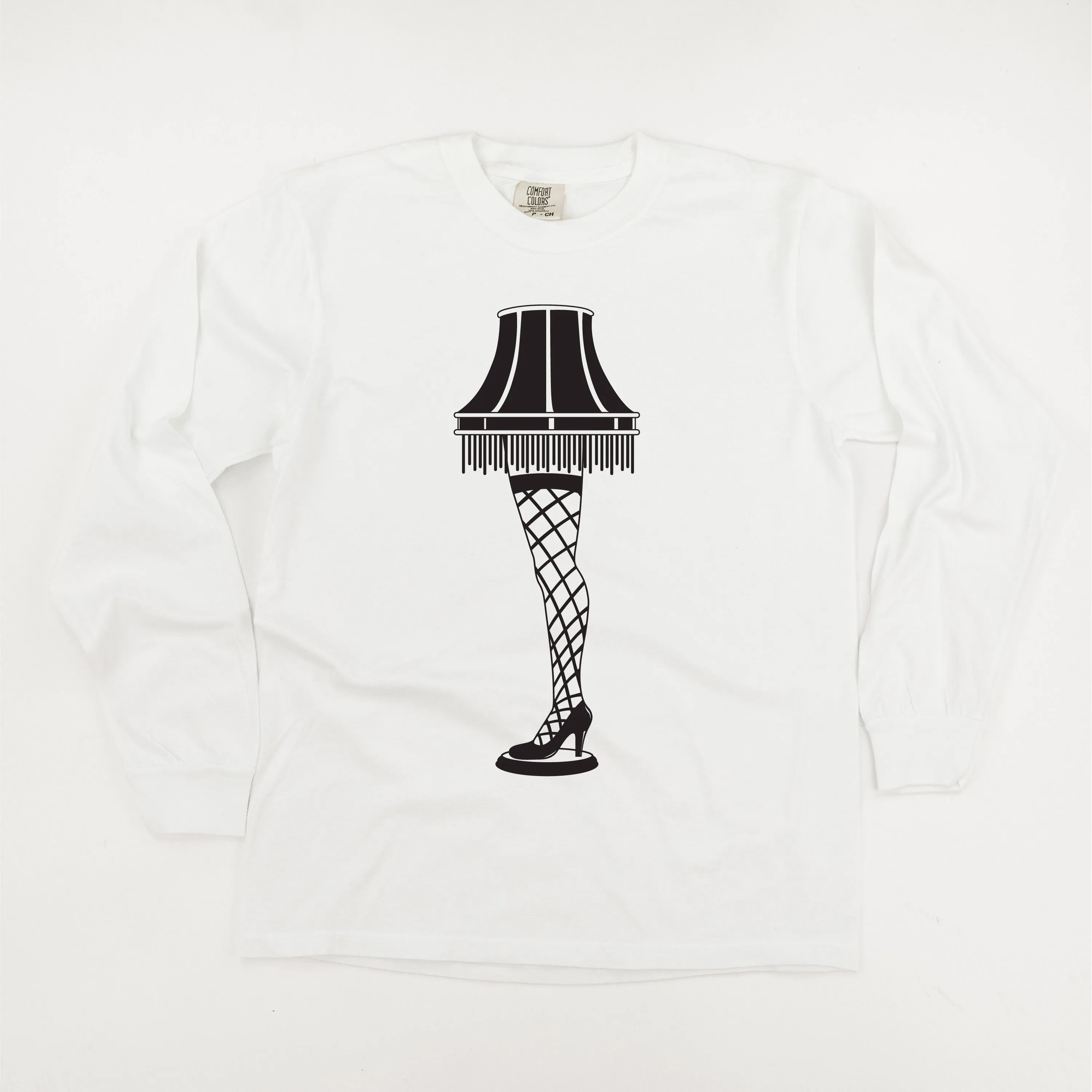 Leg Lamp - FRAGILE (f&b) - LONG SLEEVE Comfort Colors Tee