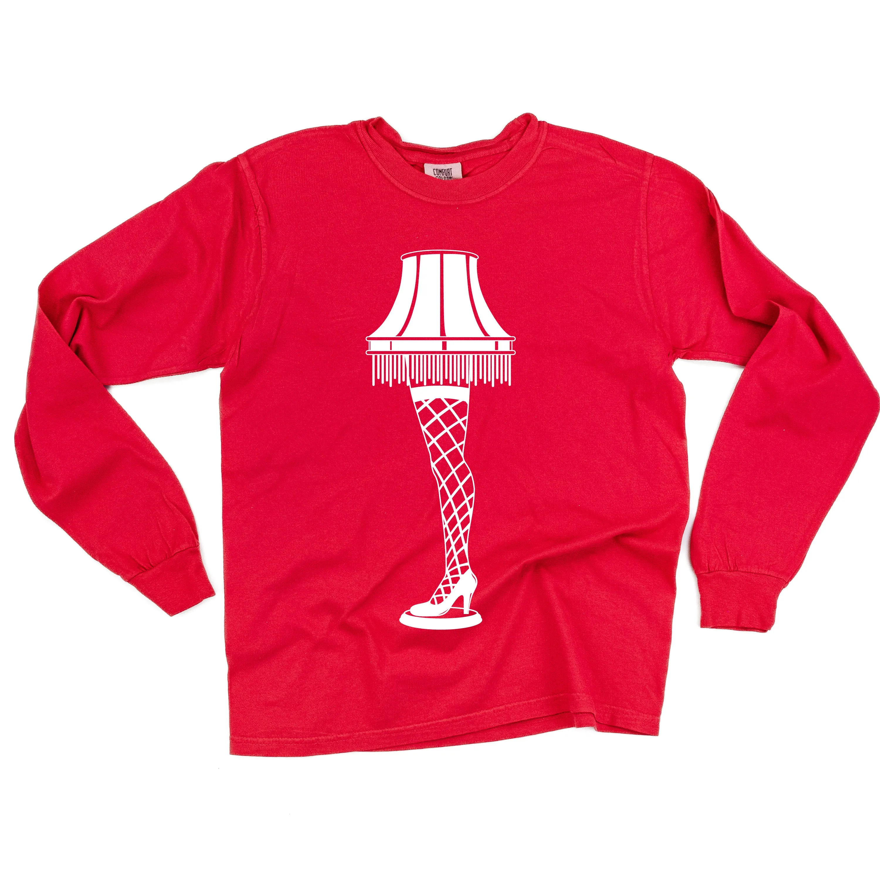 Leg Lamp - FRAGILE (f&b) - LONG SLEEVE Comfort Colors Tee