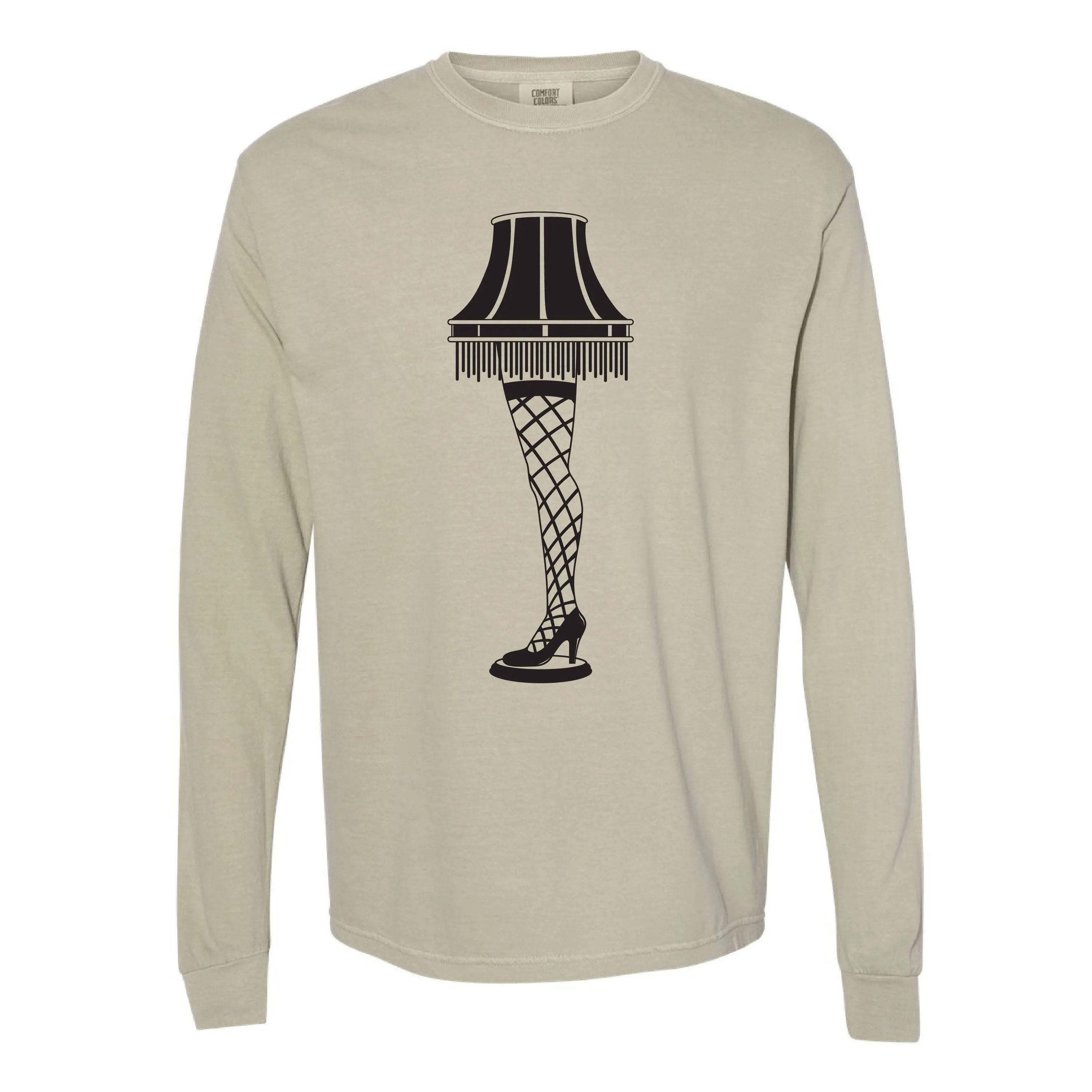 Leg Lamp - FRAGILE (f&b) - LONG SLEEVE Comfort Colors Tee