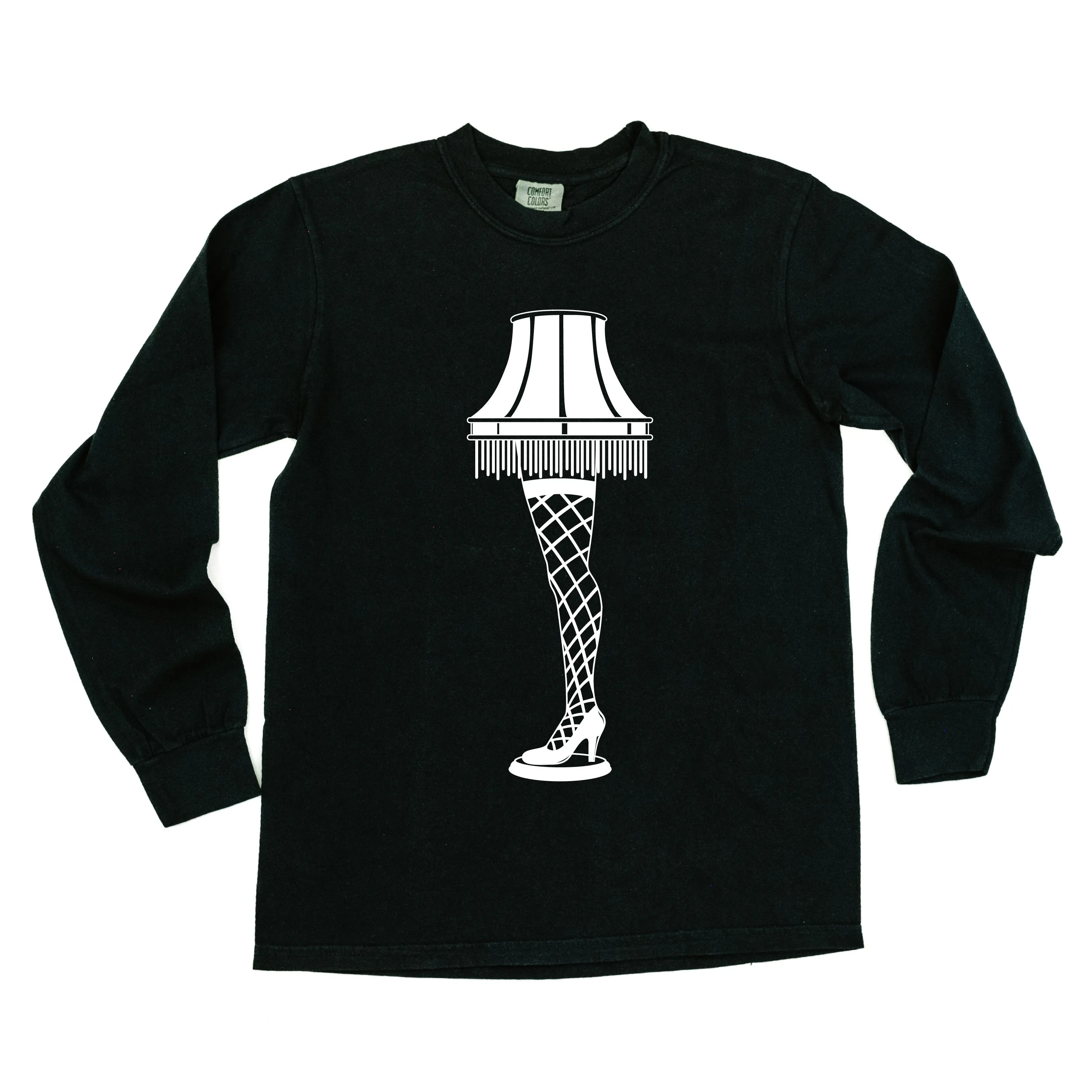 Leg Lamp - FRAGILE (f&b) - LONG SLEEVE Comfort Colors Tee