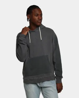 MNML Panelled Vintage Hoodie Black