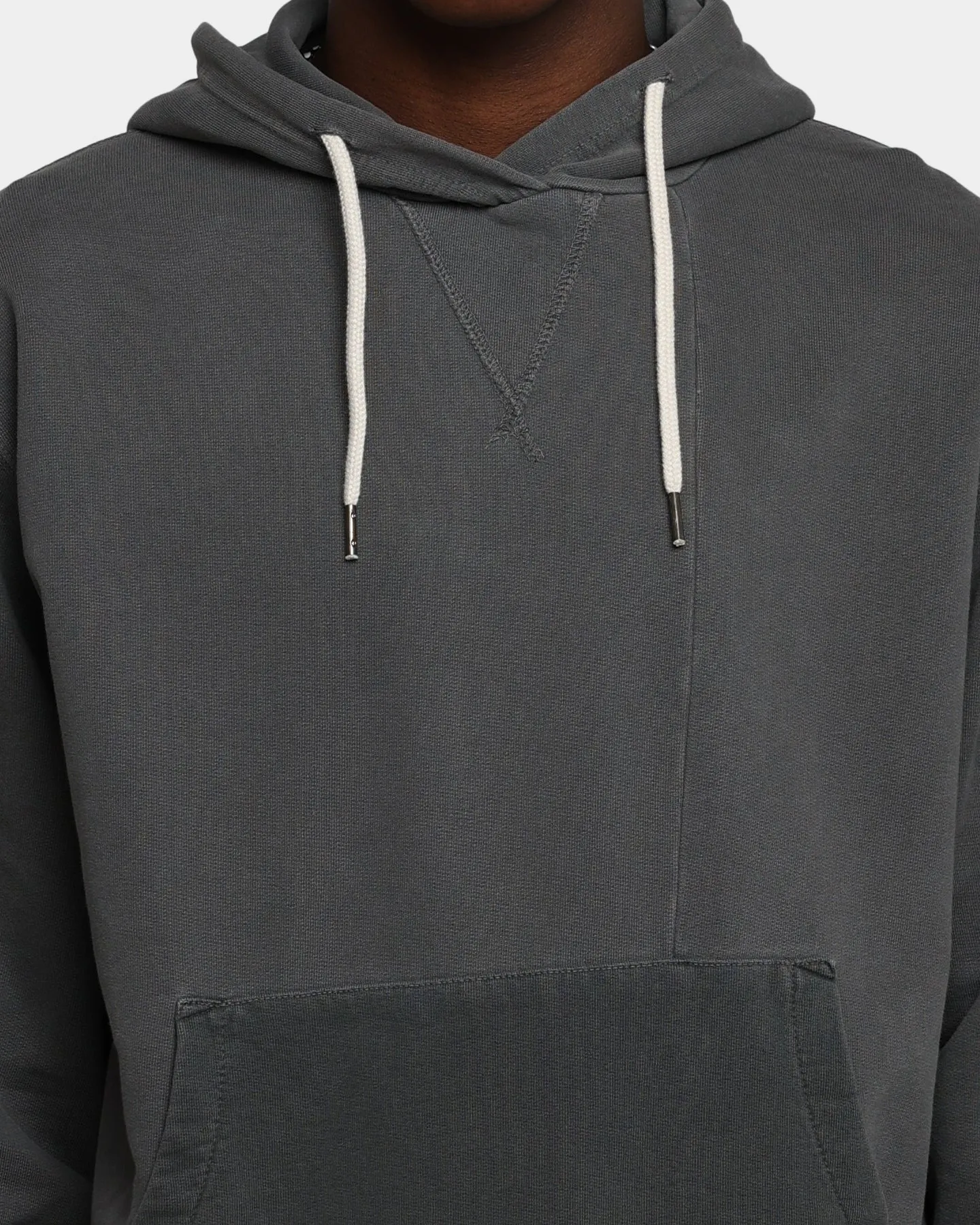 MNML Panelled Vintage Hoodie Black