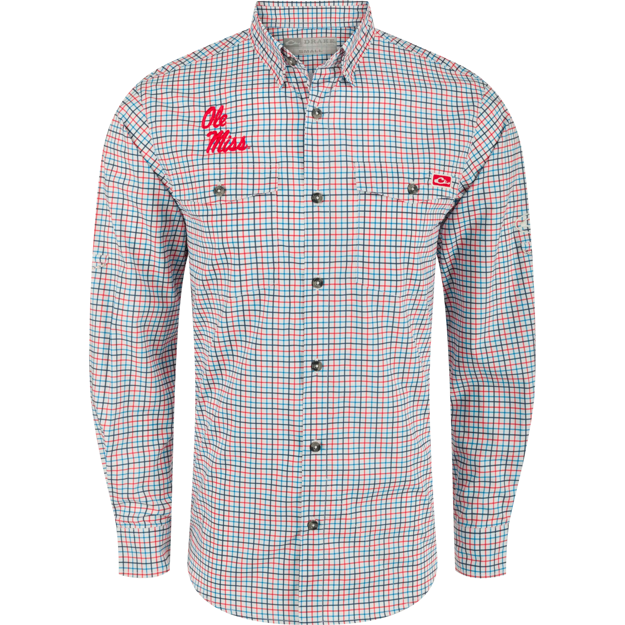 Ole Miss Frat Tattersall Long Sleeve Shirt