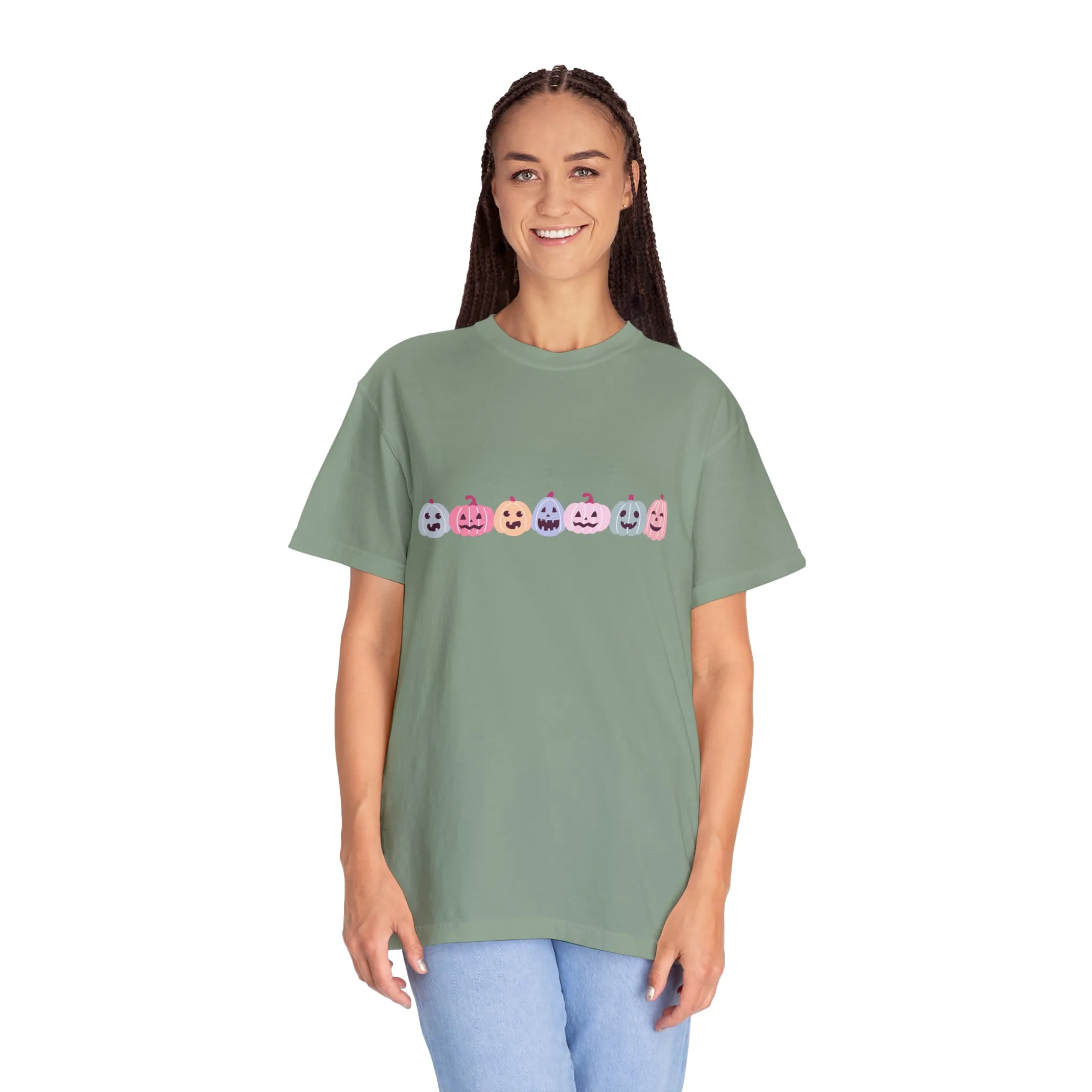 Pastel Pumpkin Sweatshirt, Halloween Pumpkin Sweater, Fall Sweatshirt for Women, Halloween Crewneck, Pumpkin Shirt, Spooky Season Crewneck
