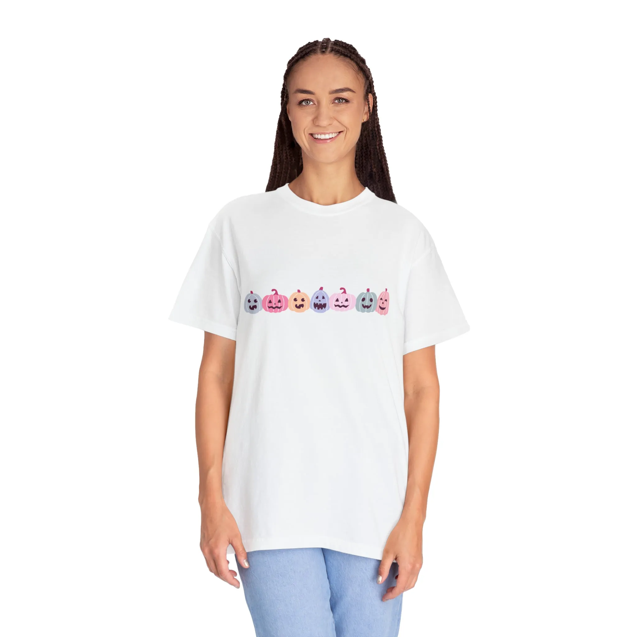 Pastel Pumpkin Sweatshirt, Halloween Pumpkin Sweater, Fall Sweatshirt for Women, Halloween Crewneck, Pumpkin Shirt, Spooky Season Crewneck