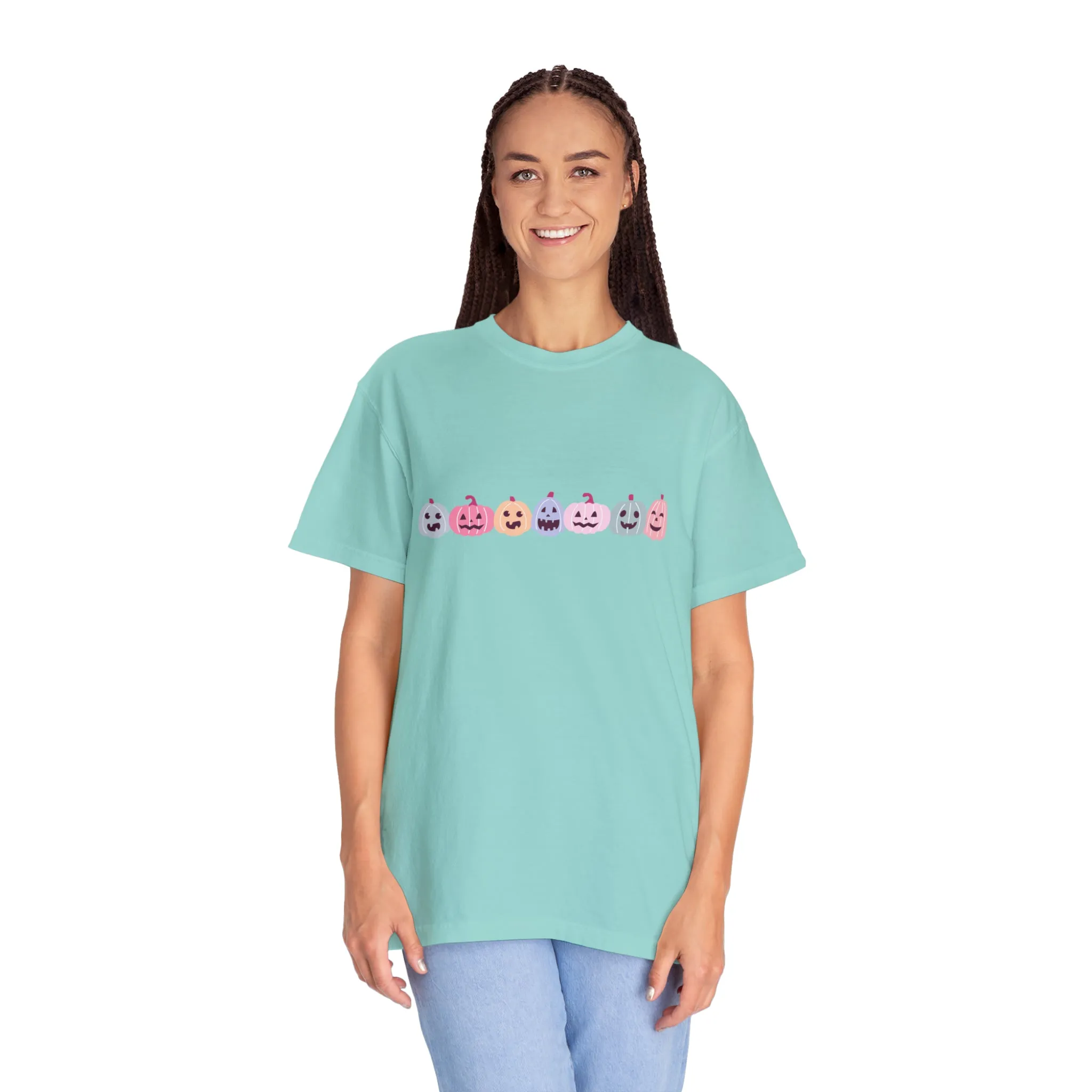 Pastel Pumpkin Sweatshirt, Halloween Pumpkin Sweater, Fall Sweatshirt for Women, Halloween Crewneck, Pumpkin Shirt, Spooky Season Crewneck