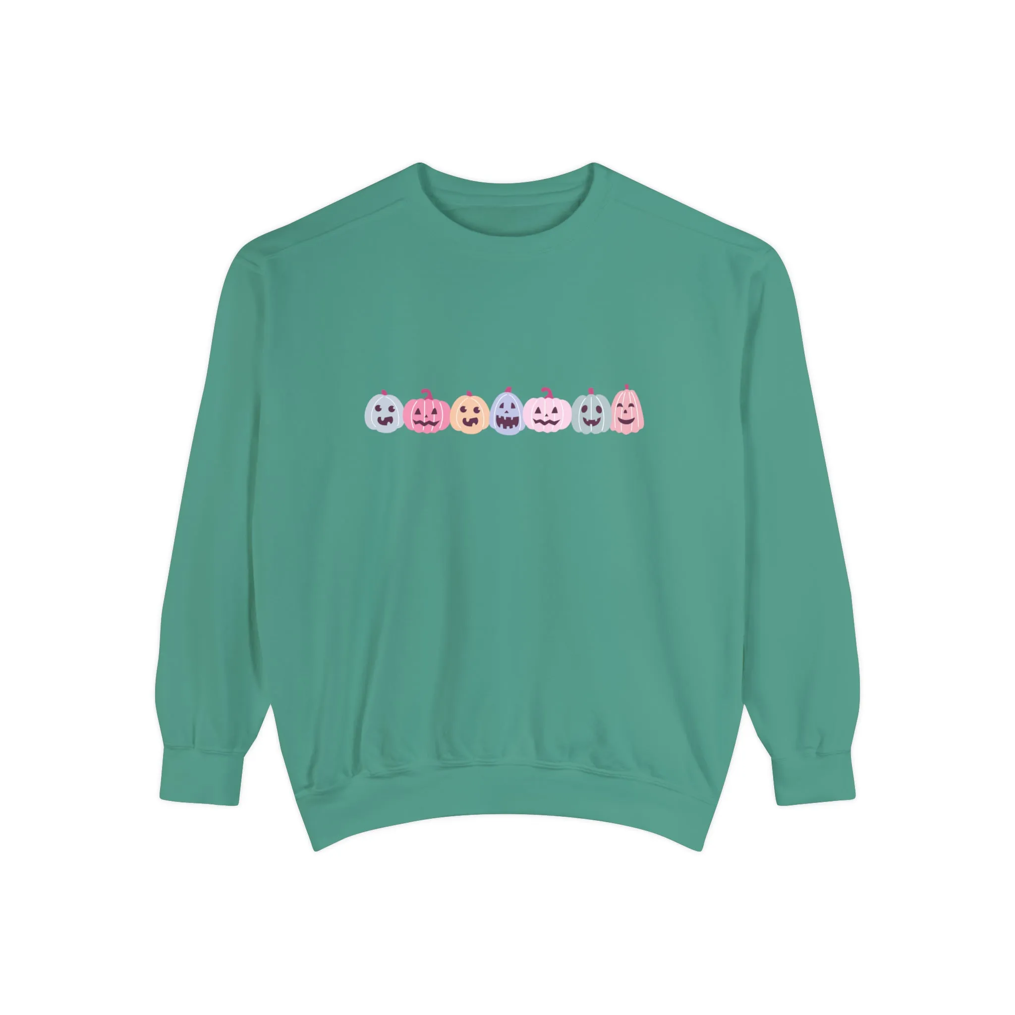 Pastel Pumpkin Sweatshirt, Halloween Pumpkin Sweater, Fall Sweatshirt, Pumpkin Halloween Crewneck, Cute Spooky Season, Pink Comfort Colors