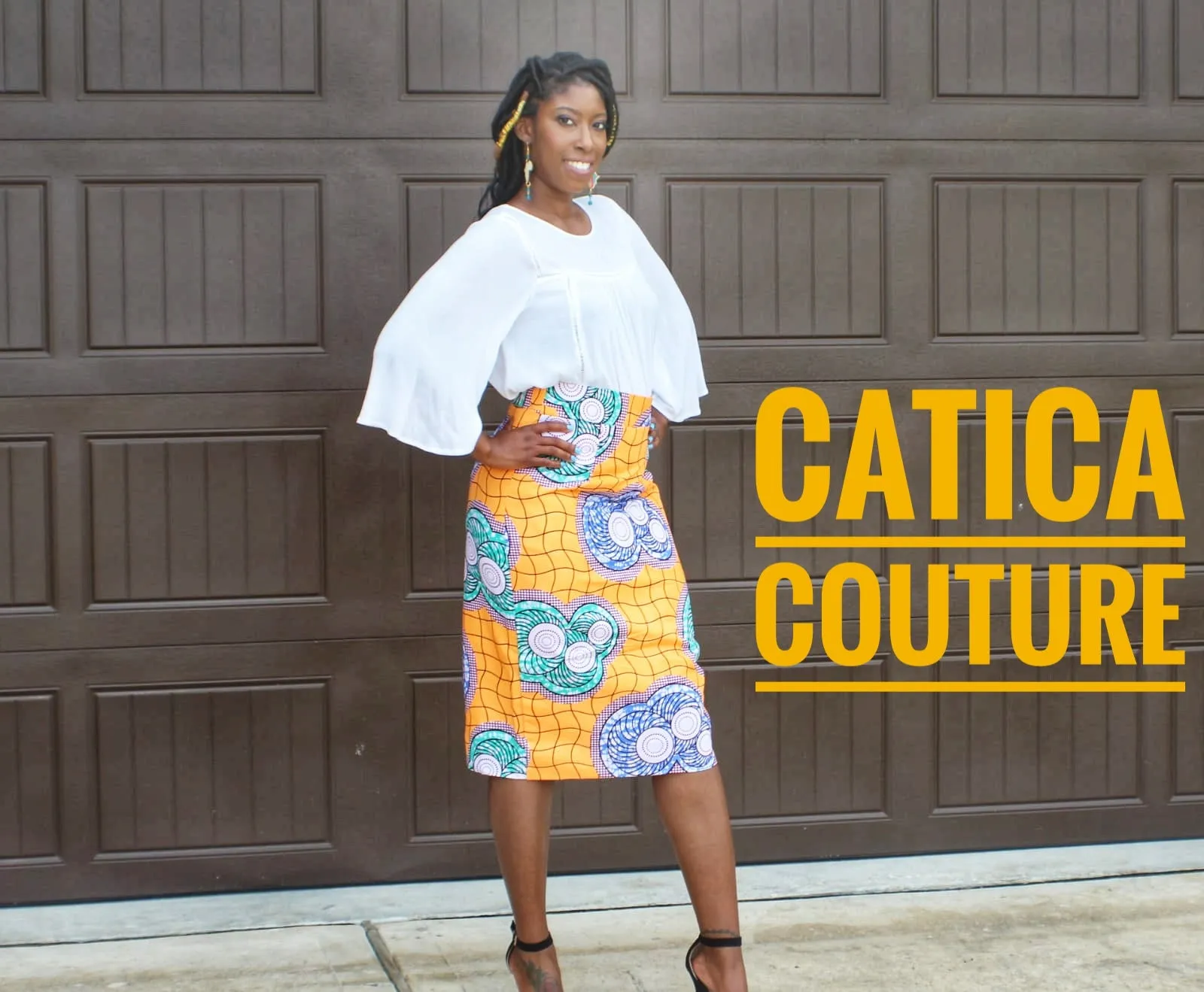 Starburst Pencil Skirt | CATICA Couture