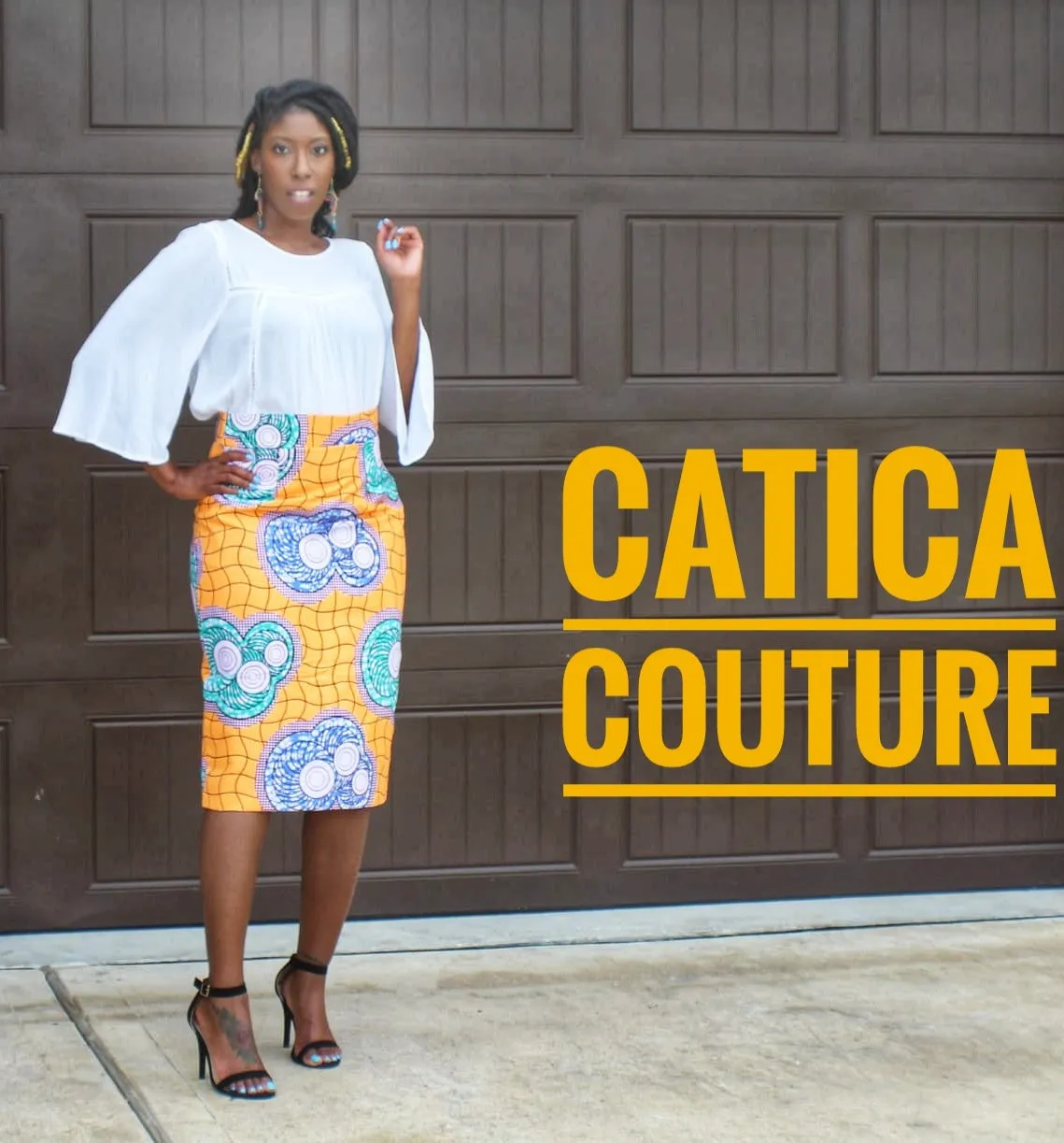 Starburst Pencil Skirt | CATICA Couture