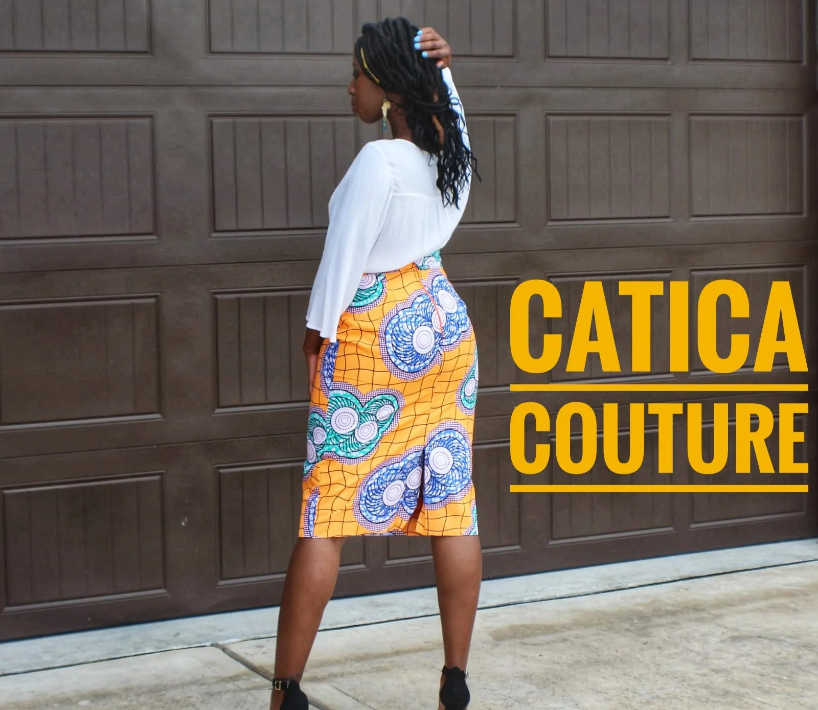 Starburst Pencil Skirt | CATICA Couture