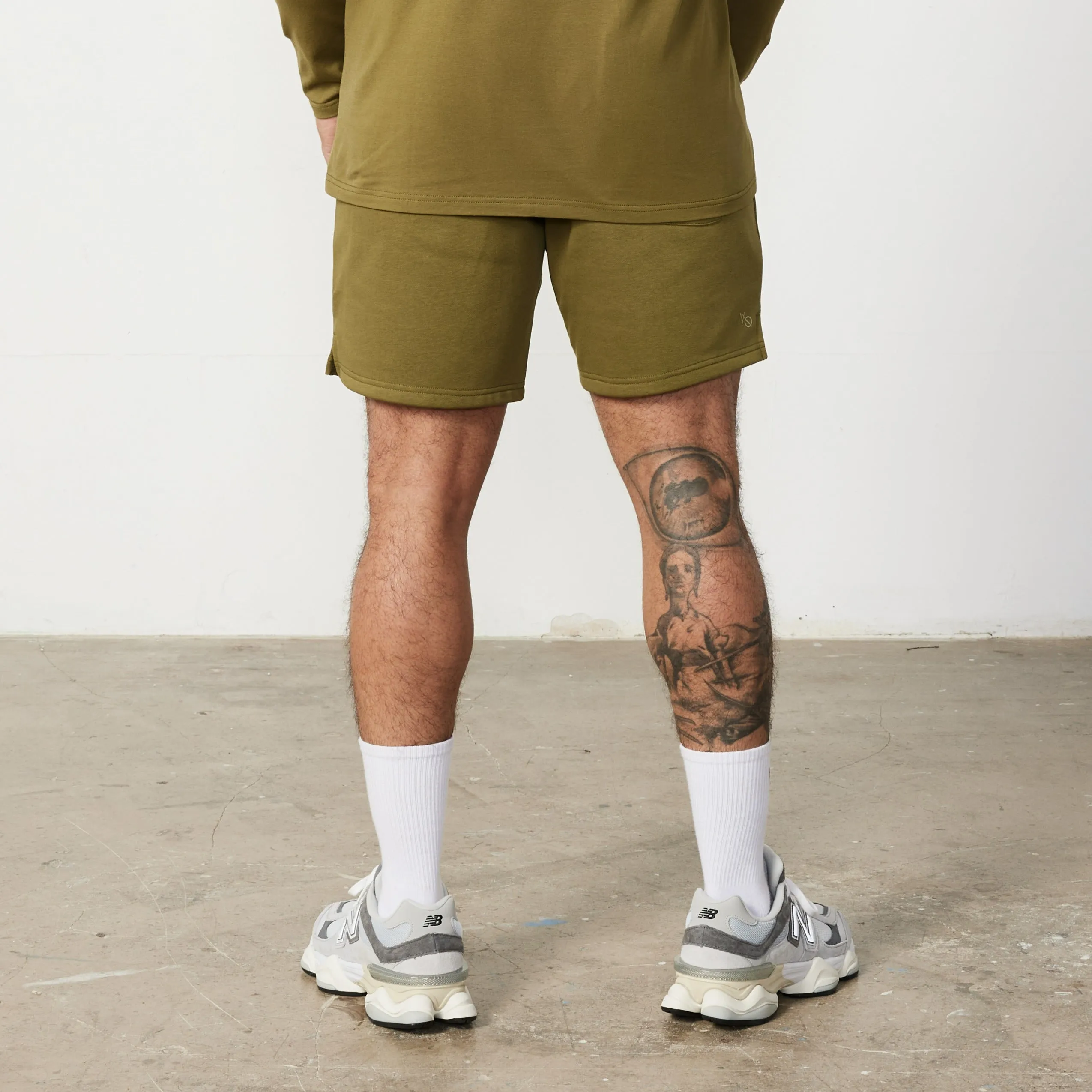 Vanquish Essential Olive Green Regular Fit Shorts