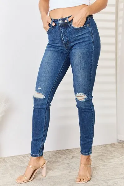 Wrenly Distressed Slim Jeans