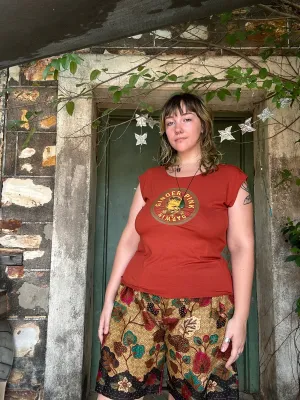 Yoga Logo tee in Burnt Orange